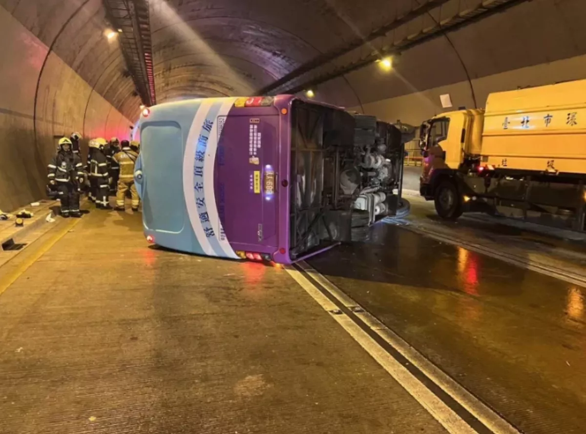 康橋校車翻覆受關注  北市說3隧道將改瀝青柏油